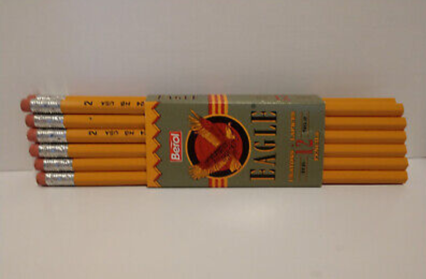 extruded wood pencil berol eagle